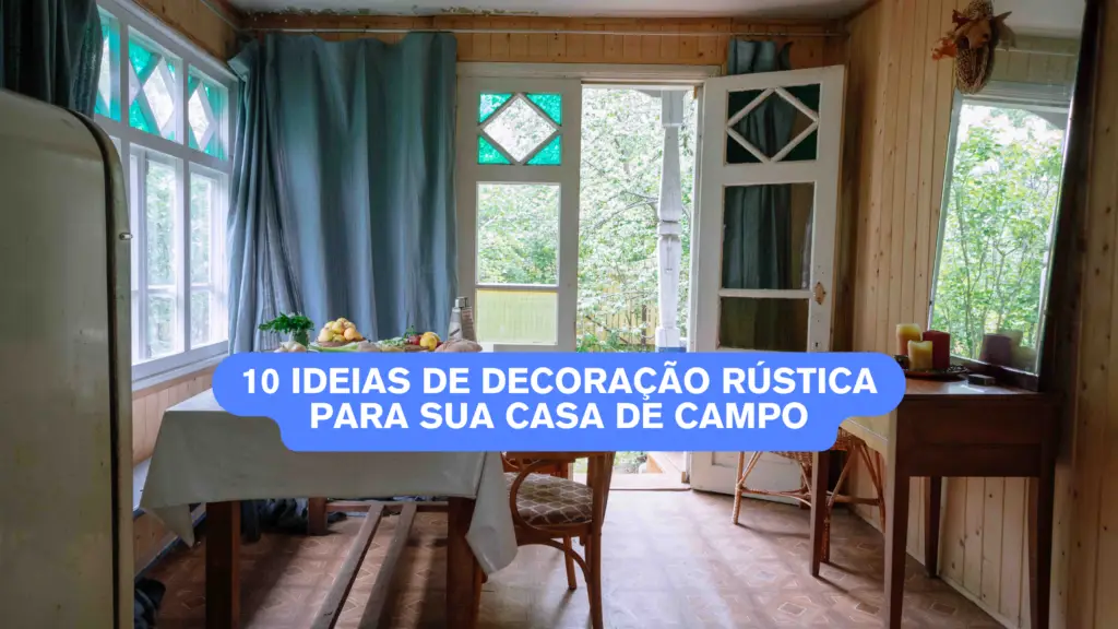 decoração rústica